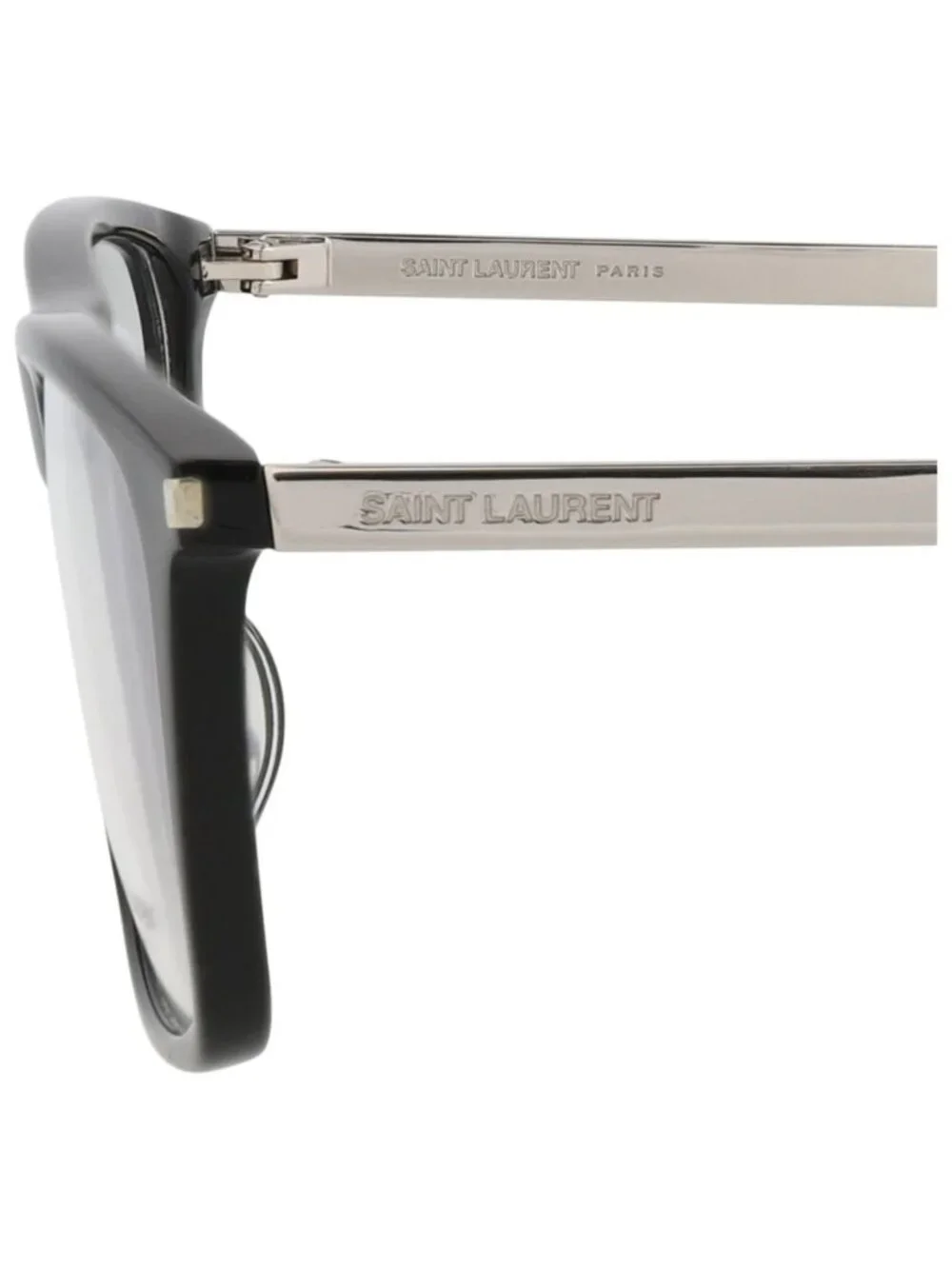 New Saint Laurent Women's Eyeglasses Square Rectangle Acetate Frame Mens Black